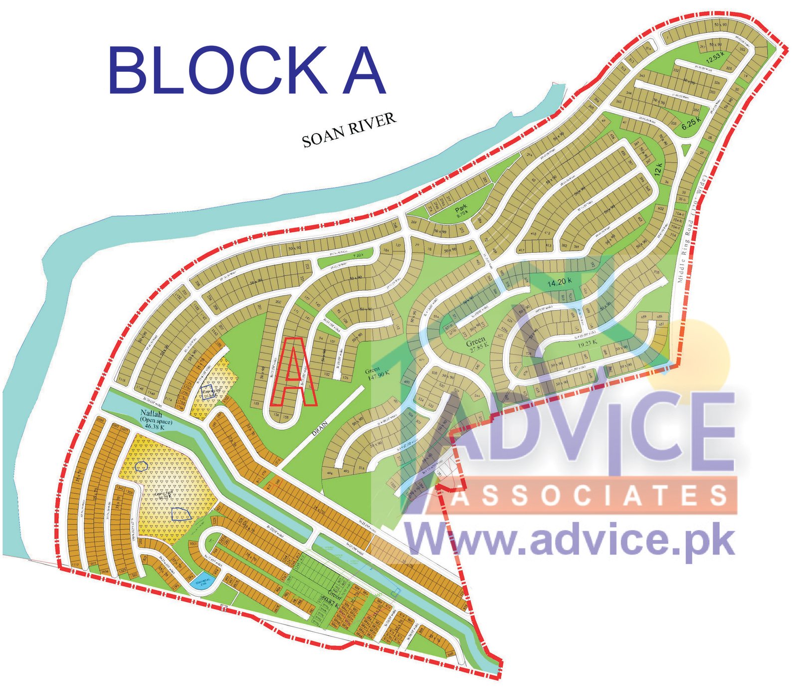 Bahria town map phase 8 block A , Map phase.8, Bahria town islamabad ...